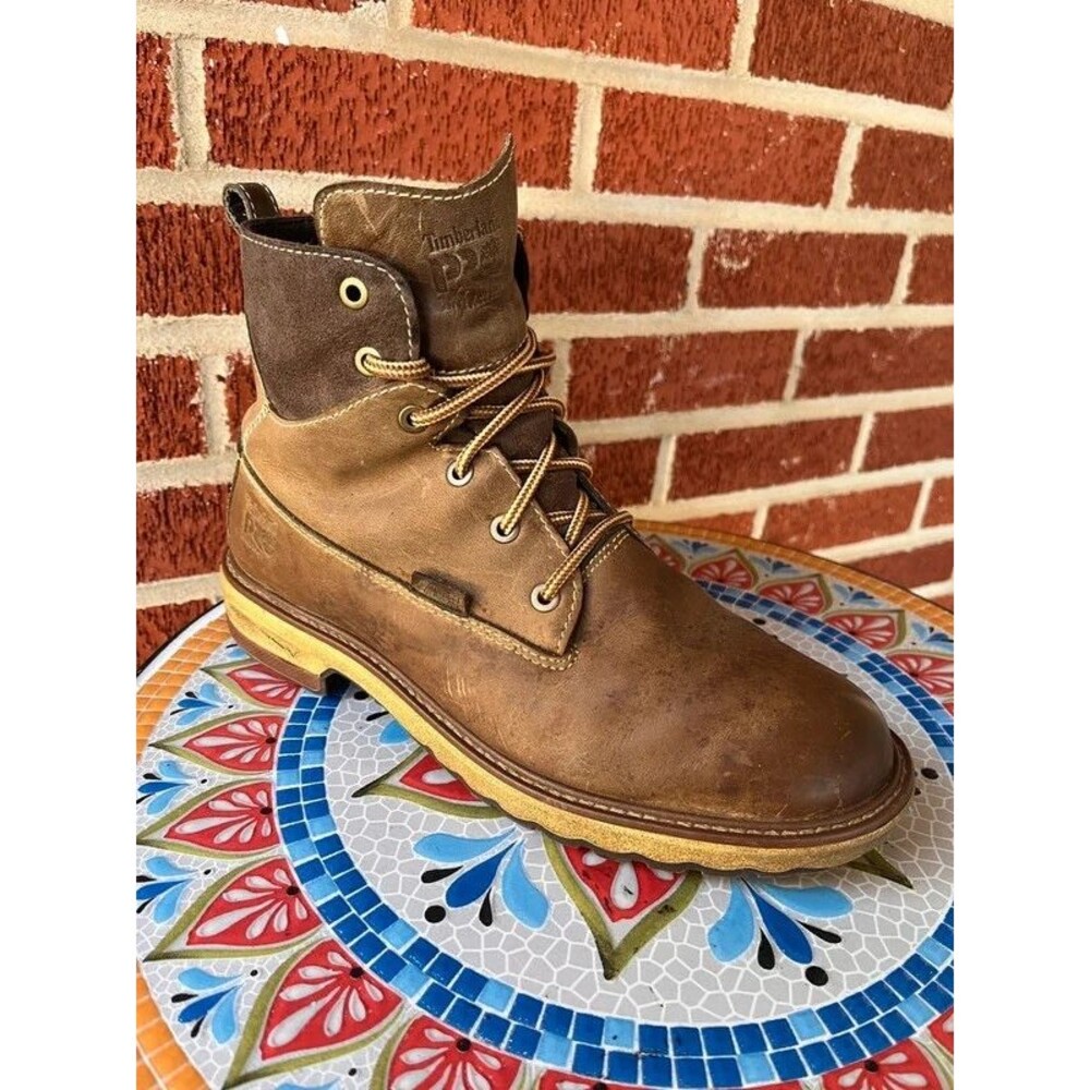 Timberland PRO Women’s 9 Brown Leather Soft Toe 6" Safety Work Boots